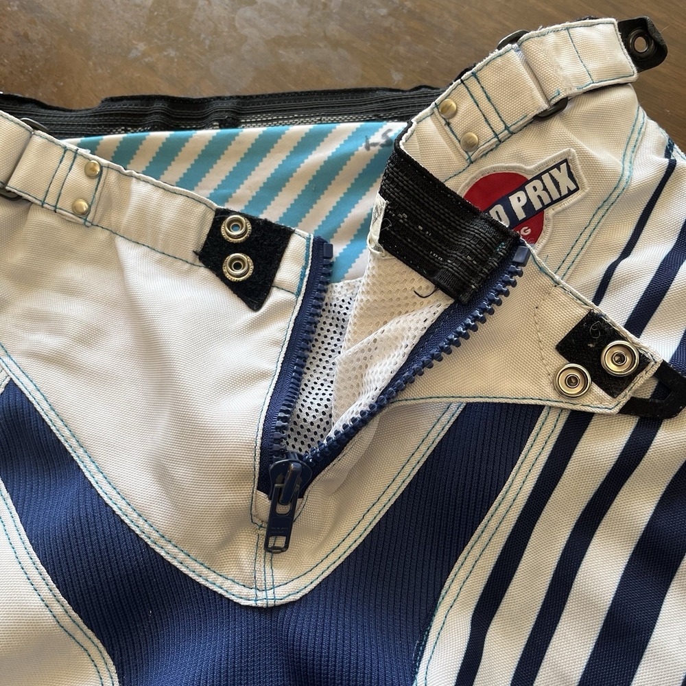 Troy Lee Designs GP Motocross‎ Pants Mens 30 MX Riding Gear Blue White Racing - Picture 5 of 12